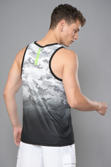 MENS OMBRE PRINT TANK TOP