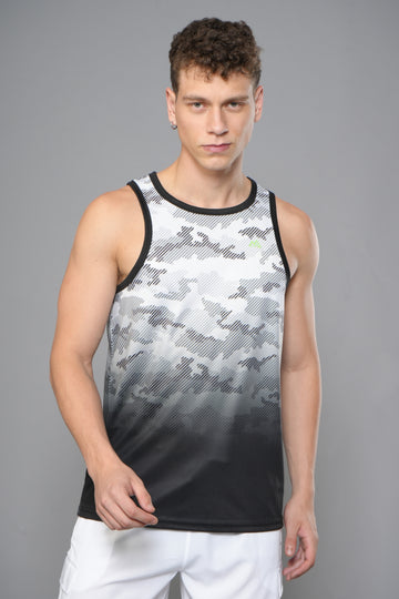 MENS OMBRE PRINT TANK TOP