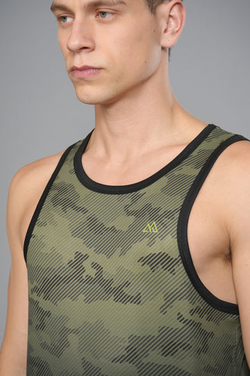 BLEUALPS MENS OMBRE PRINT TANK TOP