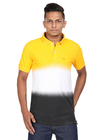 Men Polo Half Sleeve T-Shirt - Pure Rich Cotton - Garment Wash