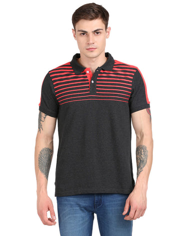 Men Polo Half Sleeve T-Shirt - Pure Rich Cotton - With Print