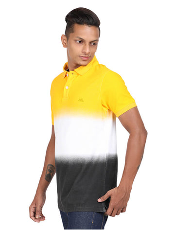 Men Polo Half Sleeve T-Shirt - Pure Rich Cotton - Garment Wash